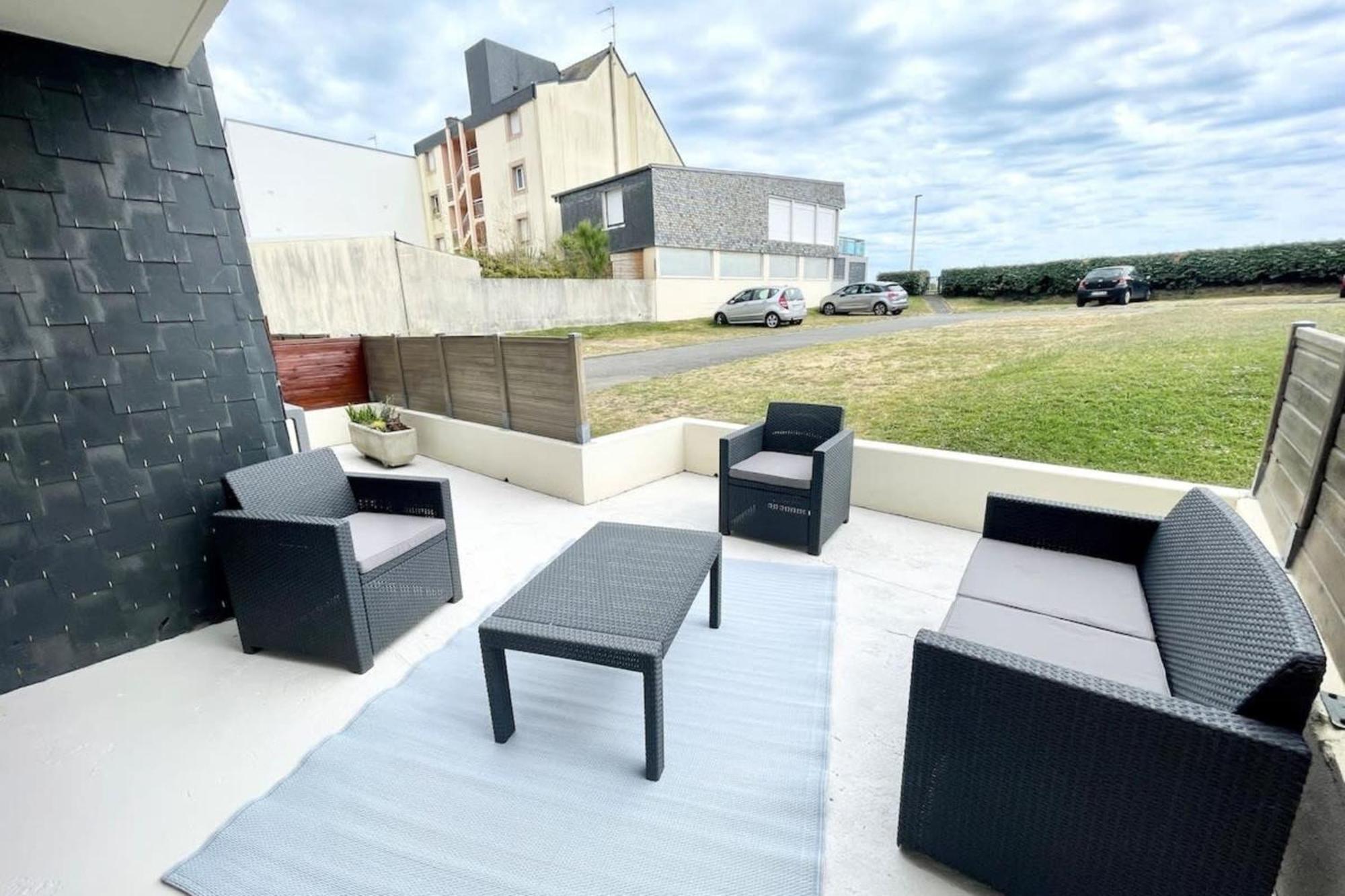 T3 Neuf Archi Cocooning Terrasse Face A La Mer Ploemeur Exteriör bild