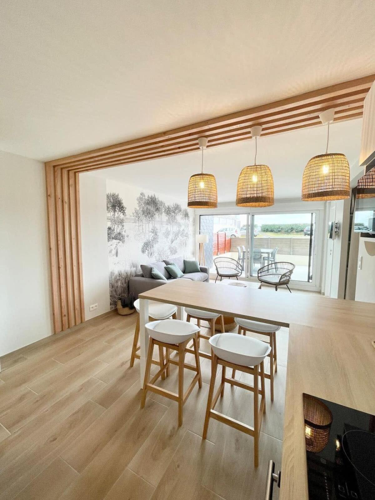 T3 Neuf Archi Cocooning Terrasse Face A La Mer Ploemeur Exteriör bild