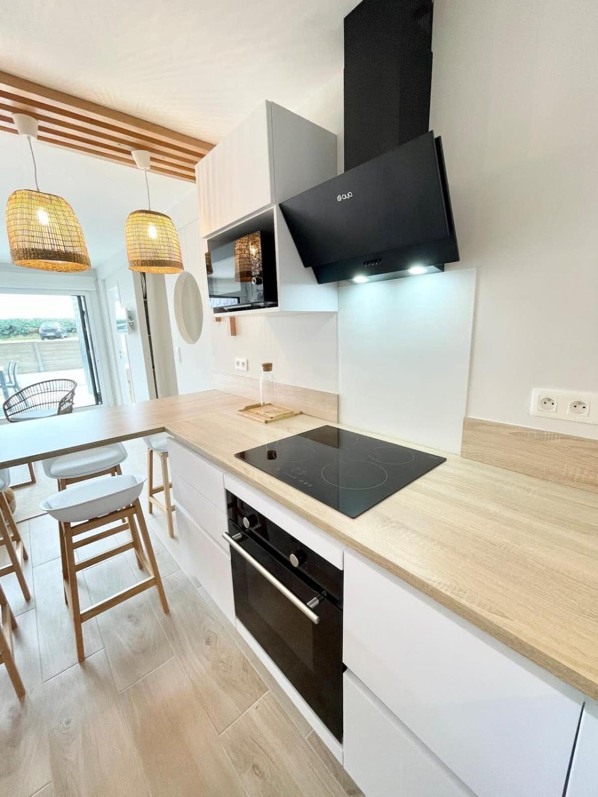 T3 Neuf Archi Cocooning Terrasse Face A La Mer Ploemeur Exteriör bild